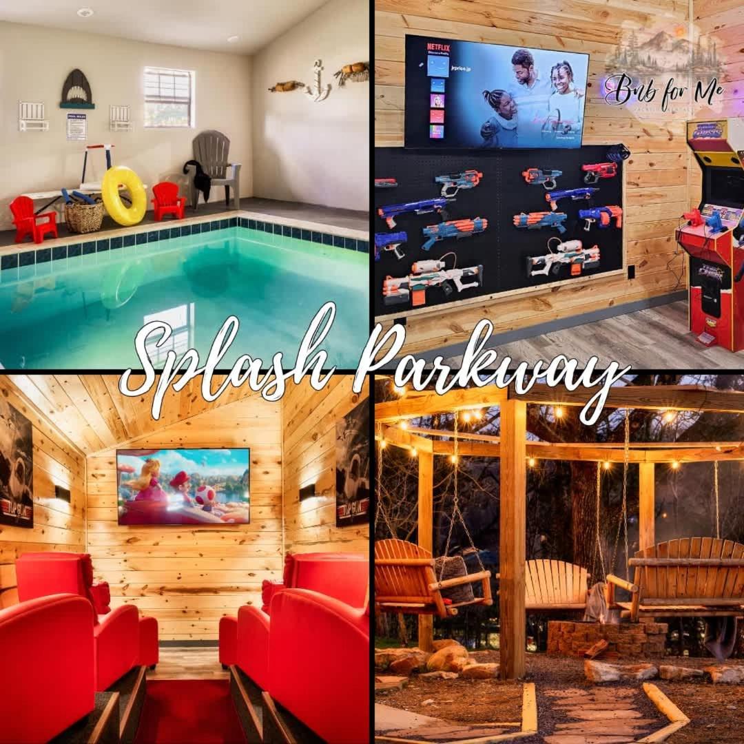 Fun Heated Pool Cabin - Walk To Parkway Pigeon Forge Bagian luar foto